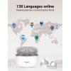 imagePolypal P1  AI Translator Earbuds for RealTime Speech ampamp Video Support 138 Languages Smart Noise Reduction 7 Versatile Translation Modes Comfortable Fit for AllDay Wear iOS ampamp Android Compatible