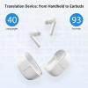 imageTimekettle M3 Language Translator Earbuds TwoWay Translator Device with APP for 40 Languages Online Voice Translator for Exploring Expat Life Freely Compatible with iOS Android Online VersionWhite
