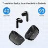 imageTimekettle M3 Language Translator Earbuds TwoWay Translator Device with APP for 40 Languages Online Voice Translator for Exploring Expat Life Freely Compatible with iOS Android Online VersionBlack