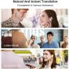 imageTimekettle M3 Language Translator Earbuds TwoWay Translator Device with APP for 40 Languages Online Voice Translator for Exploring Expat Life Freely Compatible with iOS Android Online VersionWhite