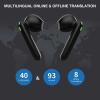 imageTimekettle WT2 Edge W3 Translator Device Bidirection Simultaneous Translation Translator Earbuds with 40 Languages Offline Translator Fast Reaction with Revolutionary Al Tech Offline VersionBlack