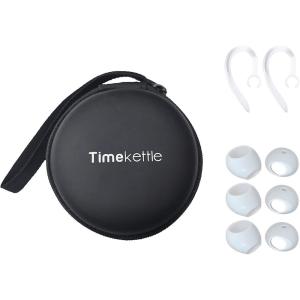 imageTimekettle Accessories for WT2 EdgeW3 and p1 Translator Earbuds Including 1 Pair of Silicone Ear Hooks 3 Pairs of Earmuffs and 1 Carry Bag