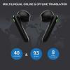 imageTimekettle WT2 EdgeW3 Translator Device BlackBidirection Simultaneous Translation Language Translator Device with 40 Languages ampamp 93 Accent Online Translator Earbuds with APP Fit for iOS ampamp Android