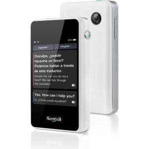 imageTimekettle Fluentalk T1 Mini Translator Device No WiFi Needed Built in 1Year Global Mobile Data Supports 40 Languages and Photo Translation Instant Language Translator for Travelling BlueWhite