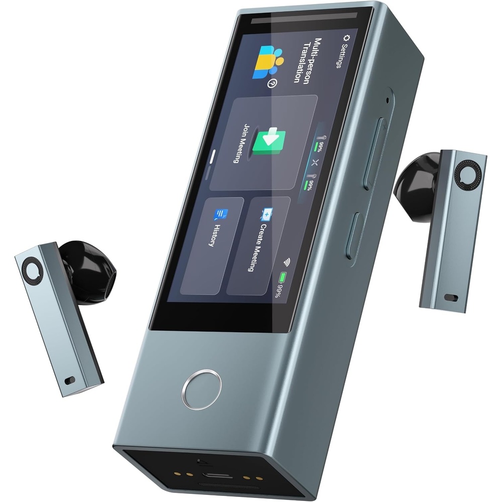 image:imageTimekettle X1 Meeting AI Translation Voice RecorderNo Subscription Audio Device with Bone Conduction for Voice Capture52 LanguagesMultiPoint PickupPreset Speaker LabelingampSecure Wired Export
