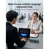 image:imageTimekettle X1 Meeting AI Translation Voice RecorderNo Subscription Audio Device with Bone Conduction for Voice Capture52 LanguagesMultiPoint PickupPreset Speaker LabelingampSecure Wired Export